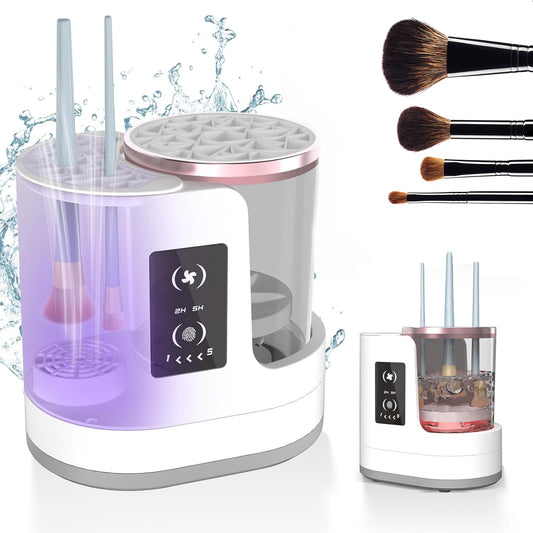 Electric Makeup Brush Cleaner | Rechargeable Automatic Makeup Brushes Cleaning Tool | Portable Cosmetic Brush Cleaning Device