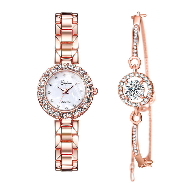 Women Simple Fashion Quartz Watch | Casual Analog Ladies Wrist Watch with Alloy Strap