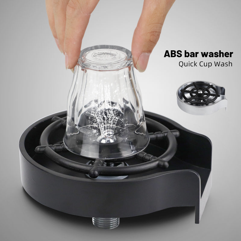 Bar Counter Cup Washer Sink | High-Pressure Spray Automatic Faucet – Coffee Pitcher & Cup Cleaning Tool for Kitchen & Bar
