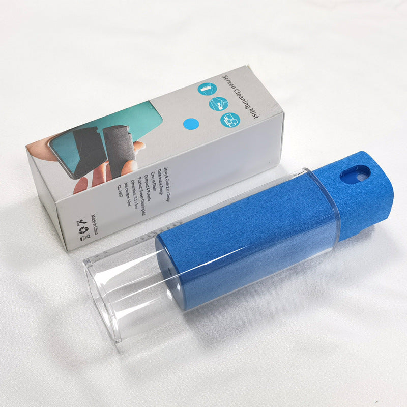 All-in-1 Mobile Phone Screen Cleaner | Portable Spray & Microfiber Wipe Kit for Phones, Computers, Tablets & Laptops