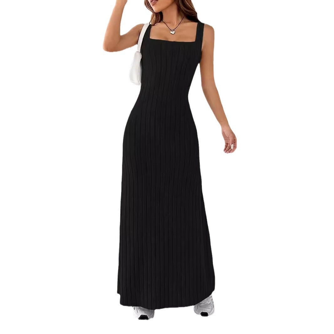 AuraFit™ Ribbed Summer Maxi – 2026 New Arrival Slim-Fit Sleeveless Casual Long Dress for Women